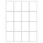 WL-5051 address label template vector clip art